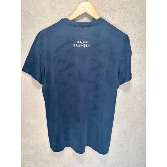 Rawgear Camo Design Performance Tee‎ T-shirt Navy Mens Size Small NWT - Picture 5 of 7